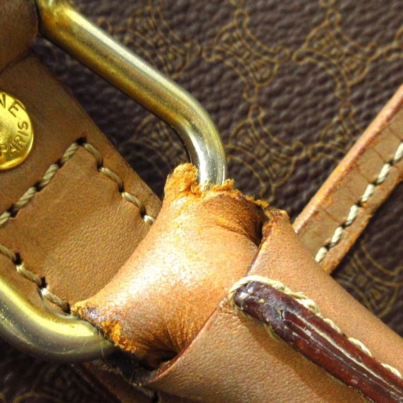 Celine Macadam Pattern Handbag Brown - Picture 10 of 15